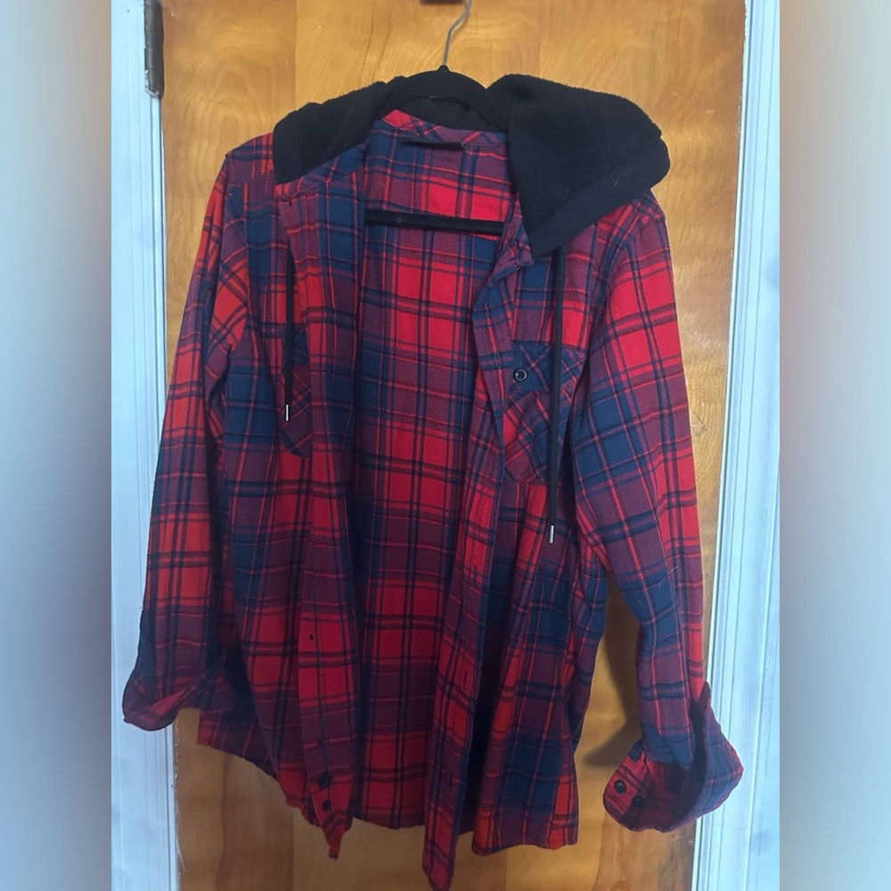Hooded Button-down